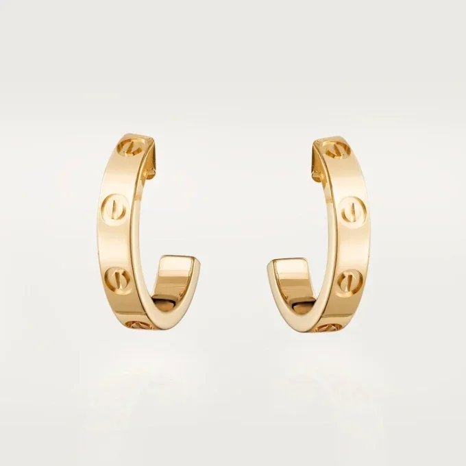 Love Hoop Earrings – Yellow Gold, Small Model | Cartier Us Love Hoop Earrings – Yellow Gold, Small Model | Cartier Us