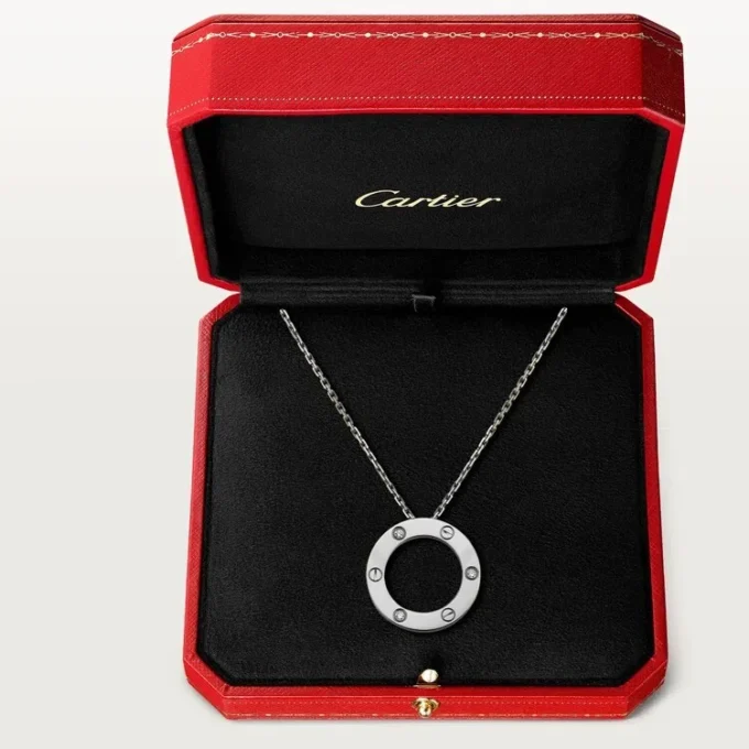 Love Necklace, 3 Diamonds – White Gold, Diamonds – Cartier Love Necklace, 3 Diamonds – White Gold, Diamonds – Cartier