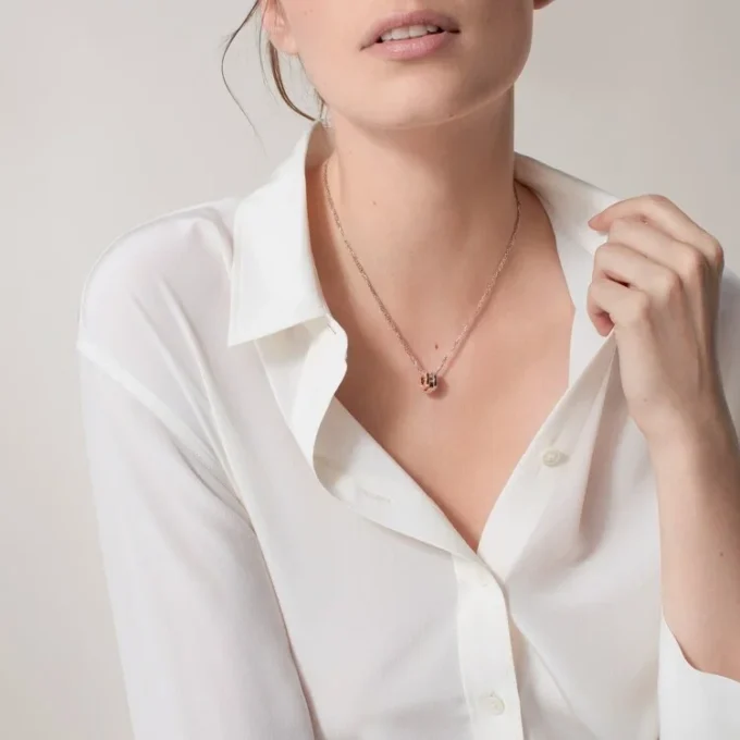 Love Necklace, 6 Diamonds – Rose Gold, White Gold, Diamonds – Cartier