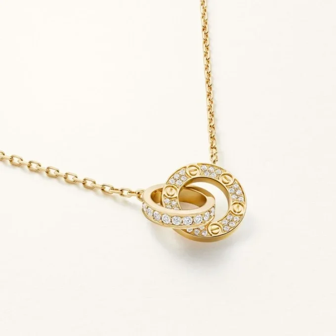 Love Pendant, Paved Love Pendant, Paved