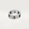 Love Ring, Diamond-Paved, Ceramic – White Gold, Ceramic, Diamonds – Cartier