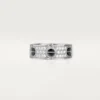 Love Ring, Diamond-Paved, Ceramic – White Gold, Ceramic, Diamonds – Cartier