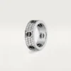 Love Ring, Diamond-Paved, Ceramic – White Gold, Ceramic, Diamonds – Cartier