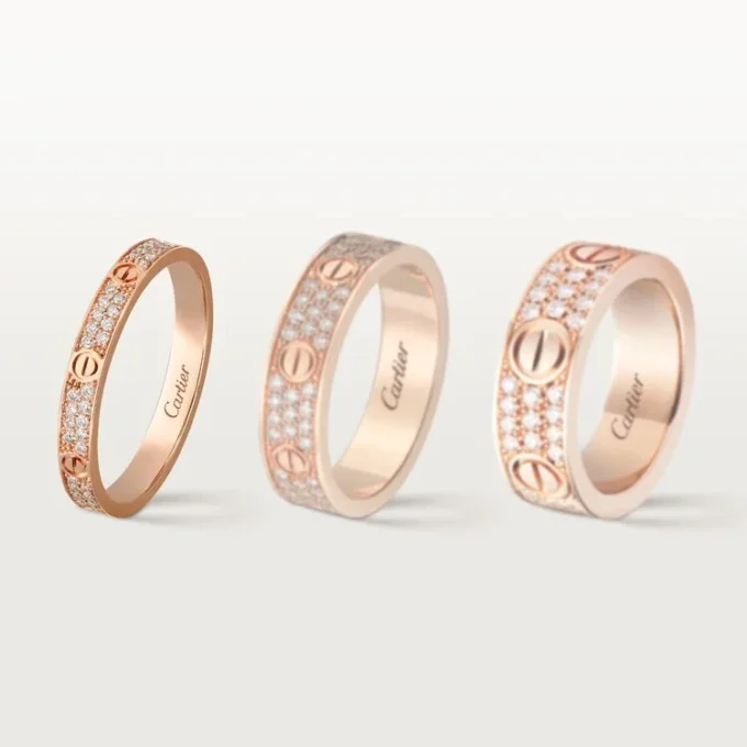 Love Ring, Sm – Rose Gold, Diamonds – Cartier