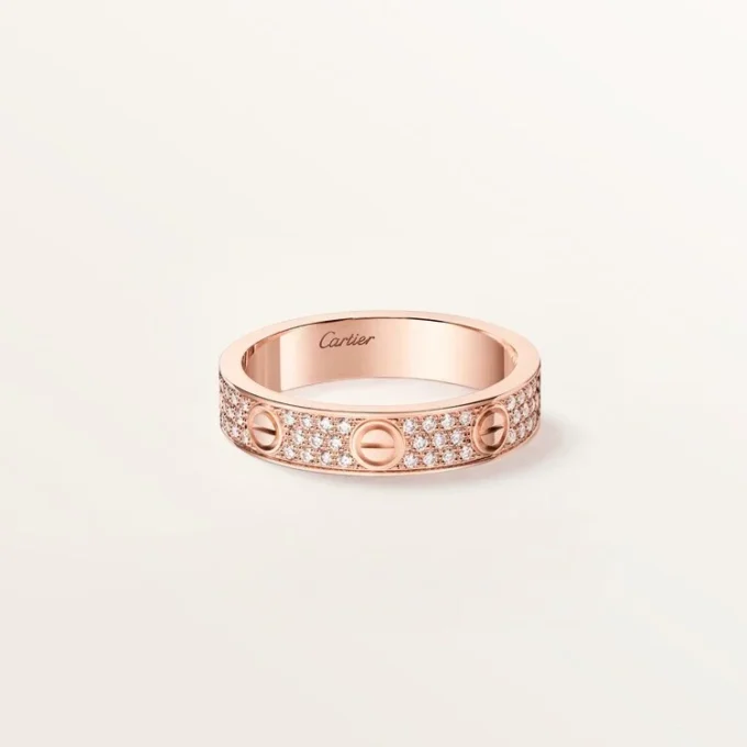 Love Ring, Small Model, Paved Love Ring, Small Model, Paved