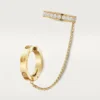 Love Single Earrings, Multiwear, Half-Paved Love Single Earrings, Multiwear, Half-Paved