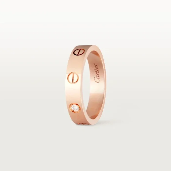 Love Wedding Band, 1 Diamond – Rose Gold, Diamond – Cartier Love Wedding Band, 1 Diamond – Rose Gold, Diamond – Cartier