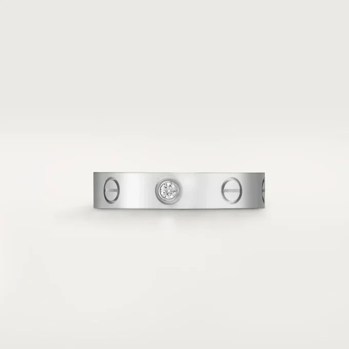 Love Wedding Band, 1 Diamond – White Gold, Diamond – Cartier