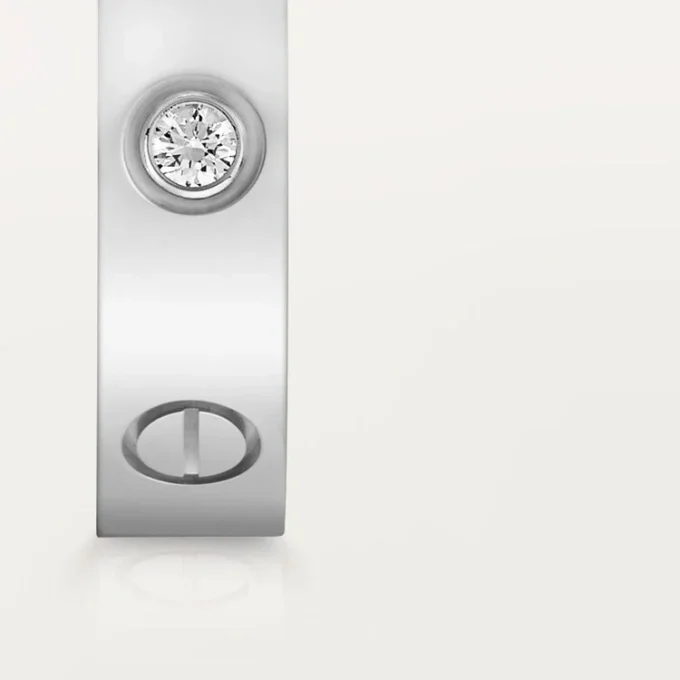 Love Wedding Band, 1 Diamond – White Gold, Diamond – Cartier