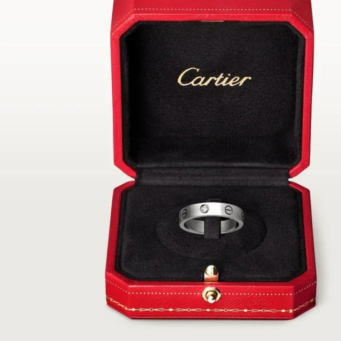 Love Wedding Band, 1 Diamond – White Gold, Diamond – Cartier