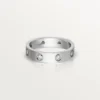 Love Wedding Band, 8 Diamonds – White Gold, Diamonds – Cartier