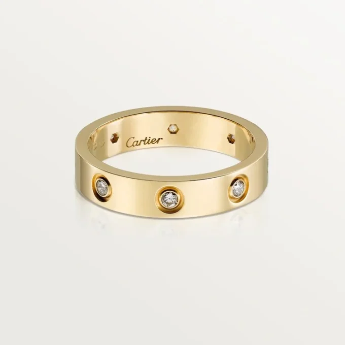 Love Wedding Band, 8 Diamonds – Yellow Gold, Diamonds – Cartier Love Wedding Band, 8 Diamonds – Yellow Gold, Diamonds – Cartier