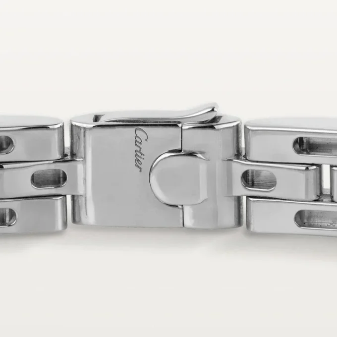 Maillon Panthere Bracelet, Triple Row, Paved