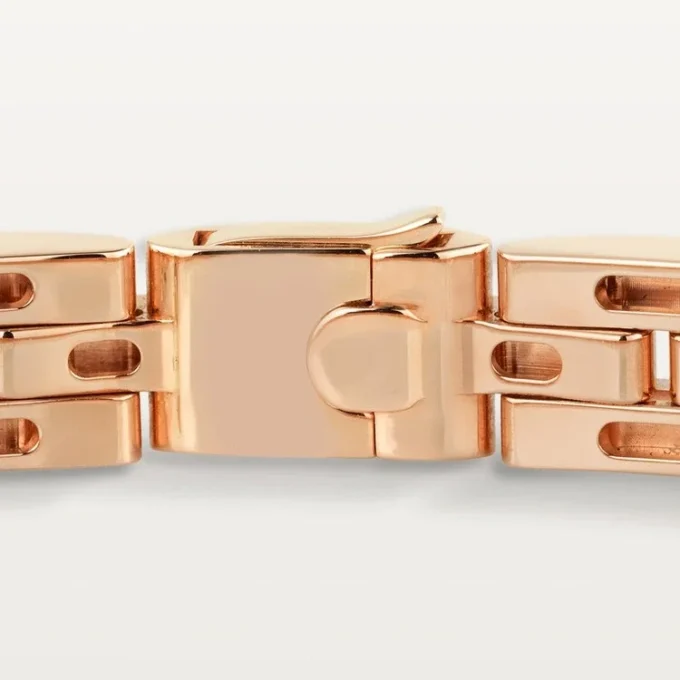 Maillon Panthere Bracelet, Triple Row, Paved