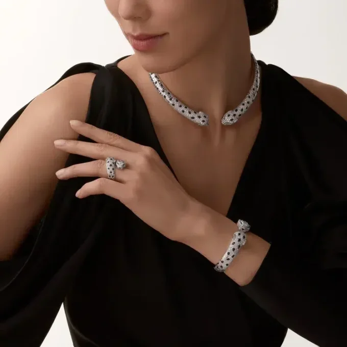 Panthere De Cartier Ring, Articulated, Paved Panthere De Cartier Ring, Articulated, Paved