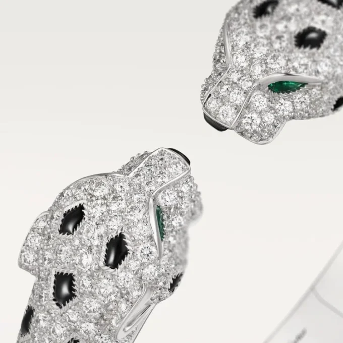 Panthere De Cartier Bracelet, Articulated, Paved