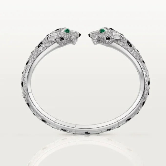 Panthere De Cartier Bracelet, Articulated, Paved