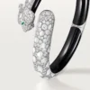 Panthere De Cartier Bracelet, Black Lacquer, Paved