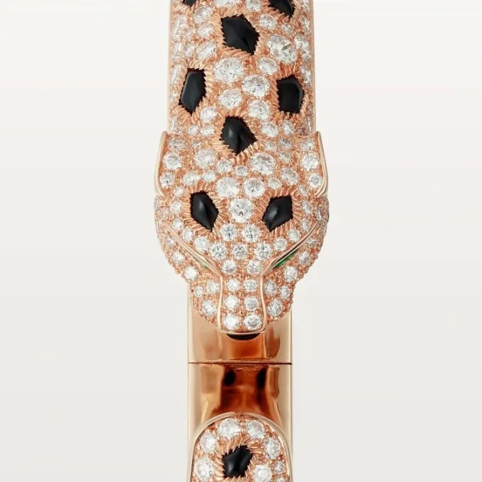 Panthere De Cartier Bracelet, Medium Model, Half-Paved