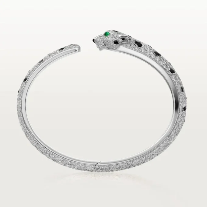 Panthere De Cartier Bracelet, Medium Model, Paved Panthere De Cartier Bracelet, Medium Model, Paved