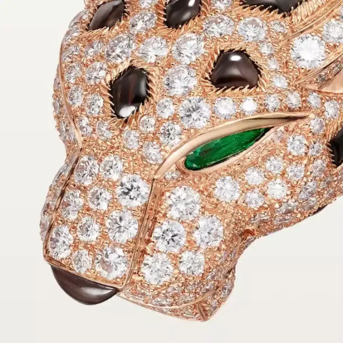 Panthere De Cartier Bracelet, Obsidian, Paved Panthere De Cartier Bracelet, Obsidian, Paved