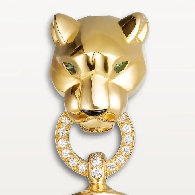 Panthere De Cartier Bracelet, on Chain, Diamonds