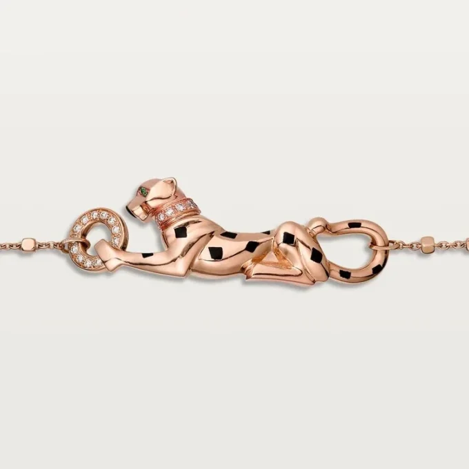Panthere De Cartier Bracelet, on Chain, Diamonds Panthere De Cartier Bracelet, on Chain, Diamonds