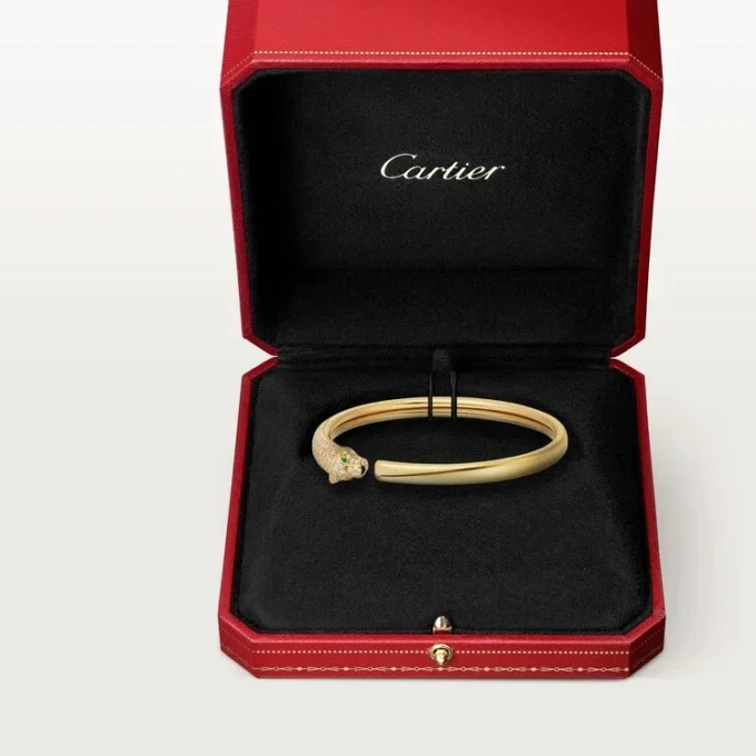 Panthere De Cartier Bracelet, Small Model, Half-Paved Panthere De Cartier Bracelet, Small Model, Half-Paved