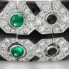 Panthere De Cartier Cuff, Emerald, Paved Panthere De Cartier Cuff, Emerald, Paved