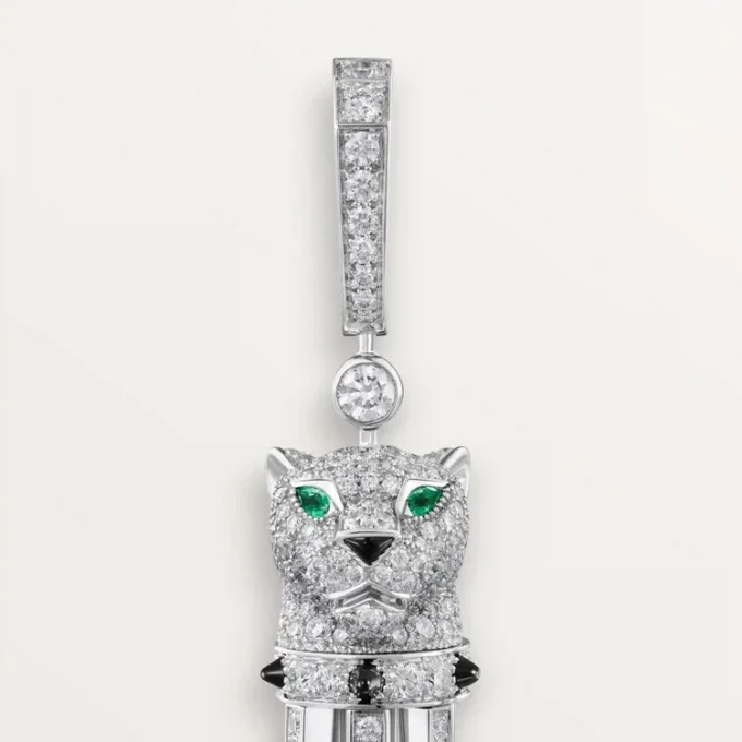 Panthere De Cartier Earrings, Paved Panthere De Cartier Earrings, Paved