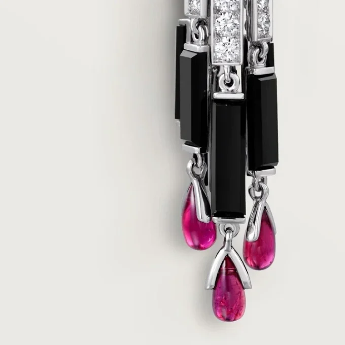 Panthere De Cartier Earrings, Ruby, Large Model, Paved Panthere De Cartier Earrings, Ruby, Large Model, Paved