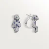 Panthere De Cartier Earrings, Sapphires, Paved Panthere De Cartier Earrings, Sapphires, Paved