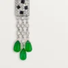Panthere De Cartier Earrings – White Gold, Emeralds, Onyx, Diamonds – Cartier Panthere De Cartier Earrings – White Gold, Emeralds, Onyx, Diamonds – Cartier