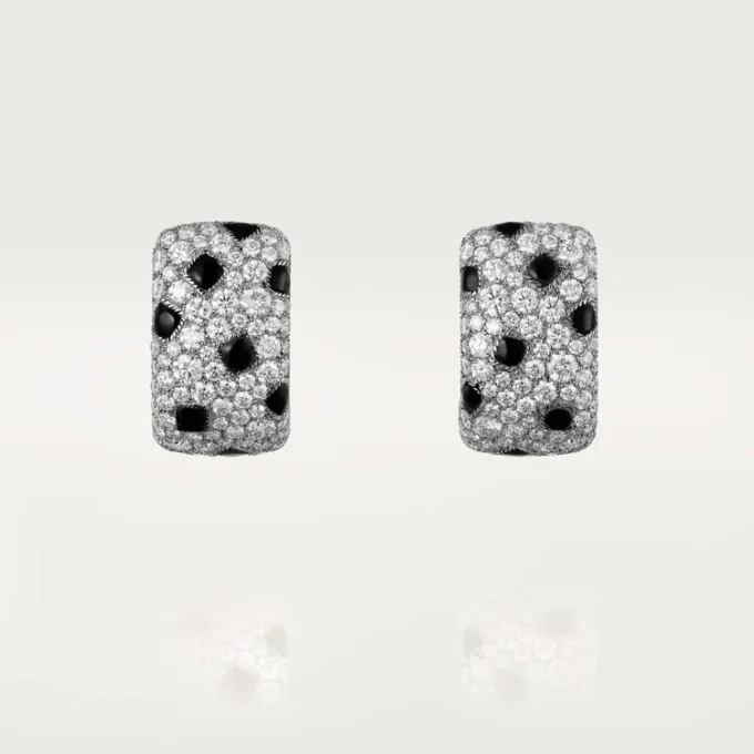 Panthere De Cartier Earrings – White Gold, Onyx, Diamonds – Cartier Panthere De Cartier Earrings – White Gold, Onyx, Diamonds – Cartier
