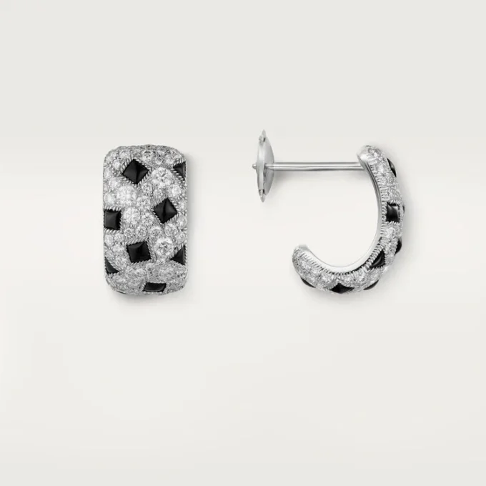 Panthere De Cartier Earrings – White Gold, Onyx, Diamonds – Cartier Panthere De Cartier Earrings – White Gold, Onyx, Diamonds – Cartier