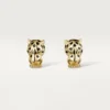 Panthere De Cartier Earrings – Yellow Gold, Lacquer, Diamonds, Tsavorite Garnets, Onyx – Cartier Panthere De Cartier Earrings – Yellow Gold, Lacquer, Diamonds, Tsavorite Garnets, Onyx – Cartier