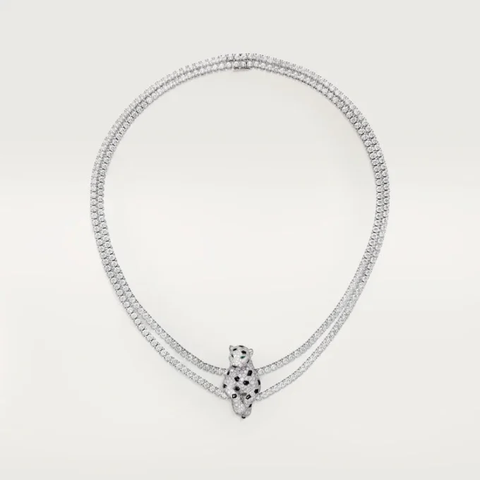Panthere De Cartier Necklace, Multi-Wear, Paved