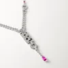 Panthere De Cartier Necklace, Rubellite, Paved Panthere De Cartier Necklace, Rubellite, Paved
