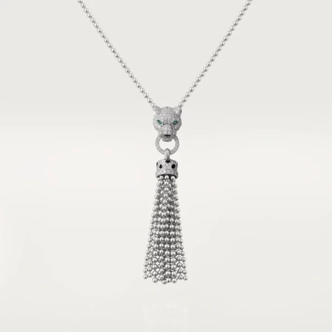 Panthere De Cartier Necklace – White Gold, Black Lacquer, Emeralds, Onyx, Diamonds – Cartier