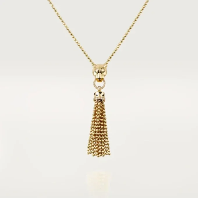 Panthere De Cartier Necklace – Yellow Gold, Black Lacquer, Tsavorite Garnets, Onyx, Diamonds – Cartier