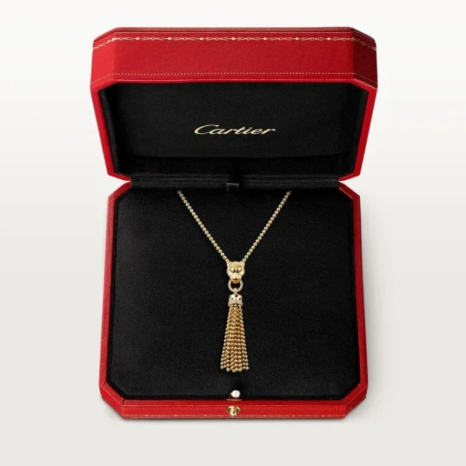 Panthere De Cartier Necklace – Yellow Gold, Black Lacquer, Tsavorite Garnets, Onyx, Diamonds – Cartier