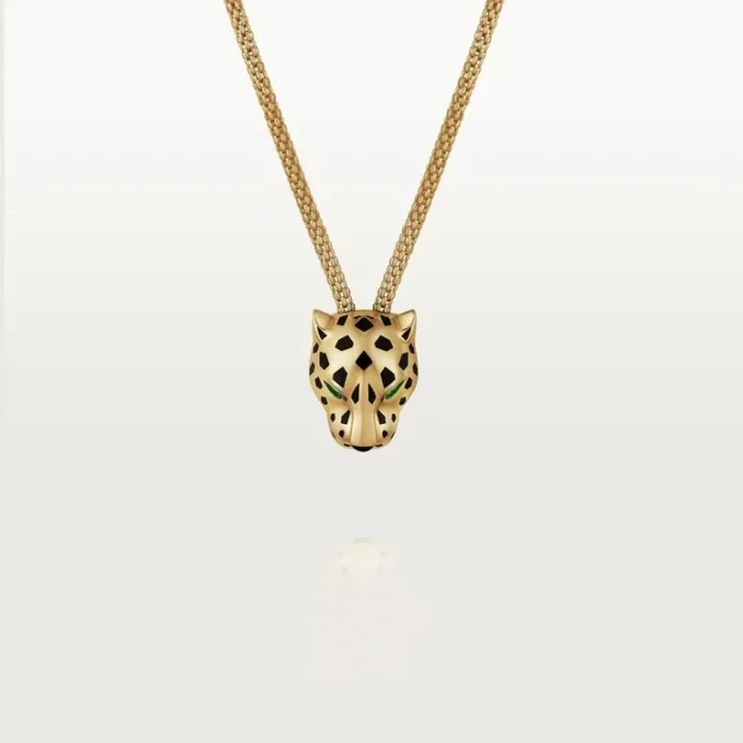Panthere De Cartier Necklace, Paved Panthere De Cartier Necklace, Paved