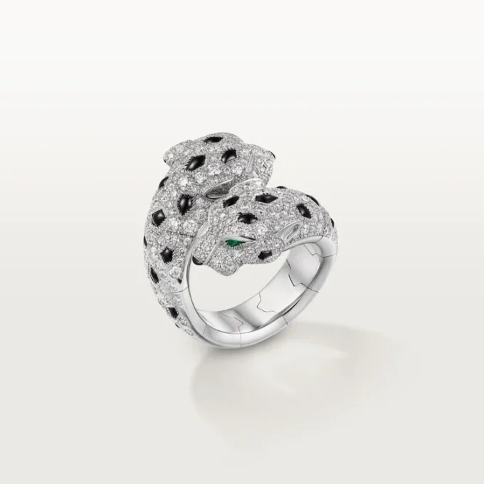 Panthere De Cartier Ring, Articulated, Paved Panthere De Cartier Ring, Articulated, Paved