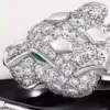 Panthere De Cartier Ring, Black Lacquer, Paved Panthere De Cartier Ring, Black Lacquer, Paved