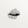 Panthere De Cartier Ring, Black Lacquer, Paved Panthere De Cartier Ring, Black Lacquer, Paved