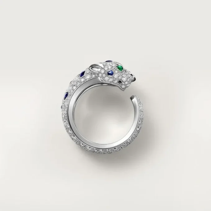 Panthere De Cartier Ring, Medium Model, Half-Paved Panthere De Cartier Ring, Medium Model, Half-Paved