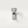 Panthere De Cartier Ring, Medium Model, Half-Paved Panthere De Cartier Ring, Medium Model, Half-Paved