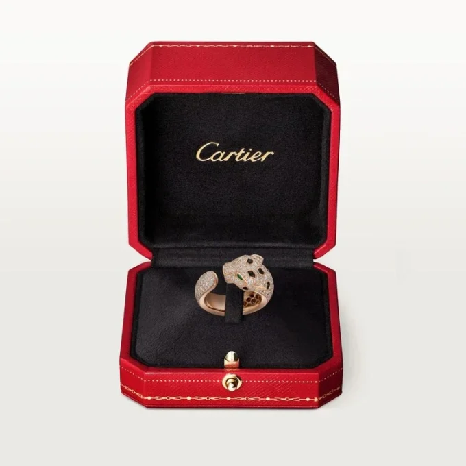 Panthere De Cartier Ring, Medium Model, Paved Panthere De Cartier Ring, Medium Model, Paved