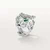 Panthere De Cartier Ring – Non-Rhodiumized White Gold, Tsavorite Garnets, Onyx – Cartier