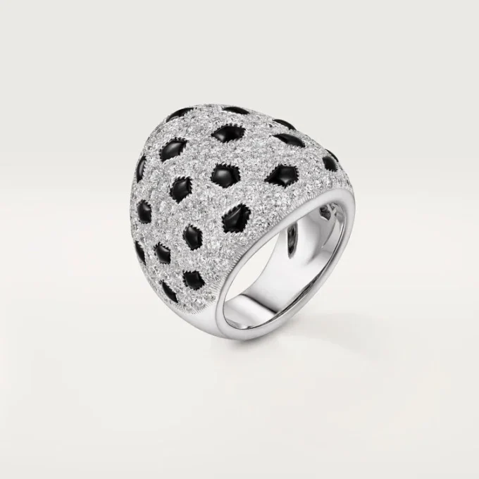 Panthere De Cartier Ring, Paved Panthere De Cartier Ring, Paved